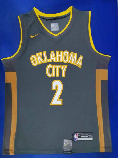 NBA 2 Gilgeous-alexander OkC Thunder 19-20 city Maillot brodé